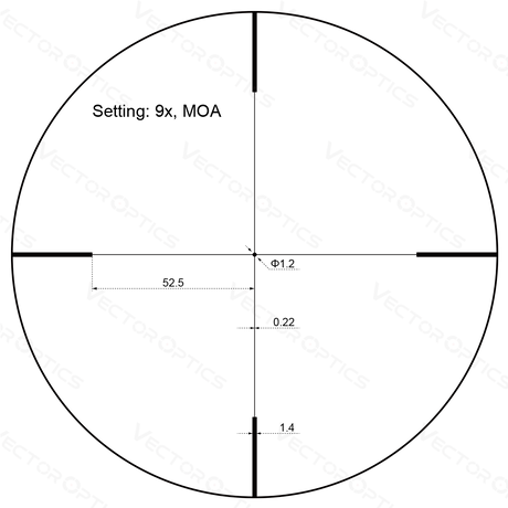Vector Optics Forester JR. 3-9x40 šautenes tēmeklis