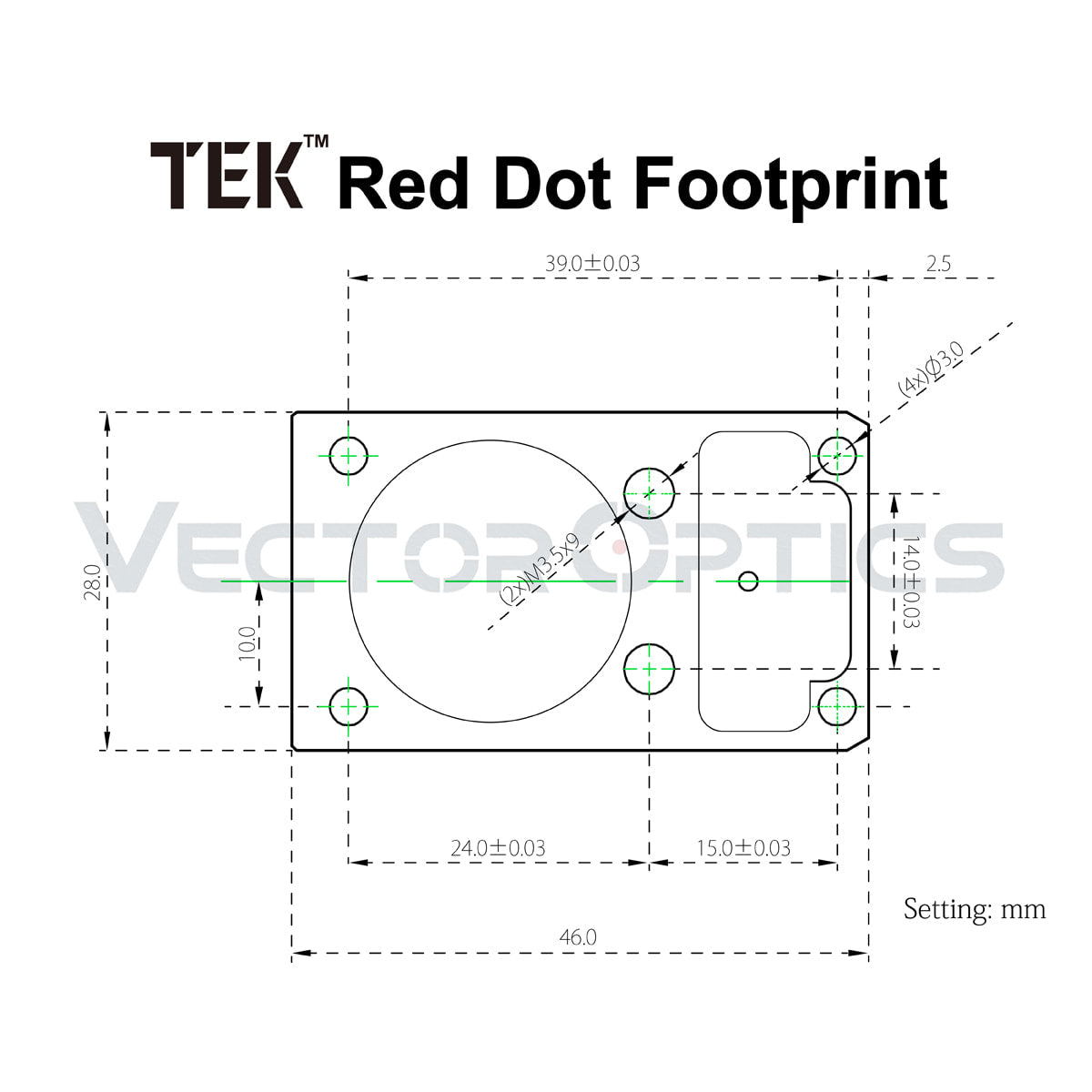 Vector Optics Trakums 1x17x24 kolimators 