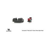 Zemi mehāniskie tēmēkļi Glock Slimline [G42 G43 G43X G48] | ar šķiedru optiku