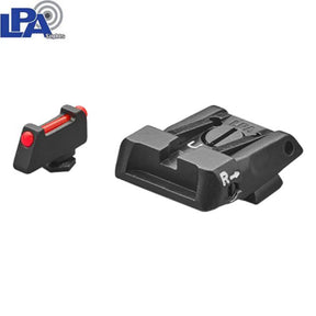 Regulējami mehāniskie tēmēkļi Glock [G17 G19 G26 & other] | with fiber optics