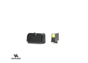 Augstie mehāniskie tēmēkļi for Glock MOS [G17 MOS G19 MOS & other] | ar tritiju
