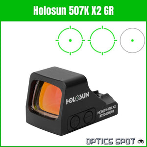 Holosun pistoles optika ar K sērijas pēdas nospiedumu