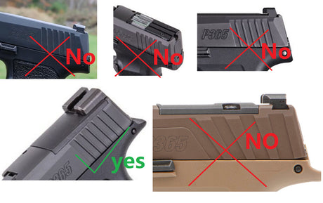 Sig P365 [X & XL] adaptera plāksne | type C [RMR RTS & Docter footprint]