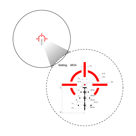 Vector Optics Paragon 3x18 ultra compact prism šautenes tēmeklis