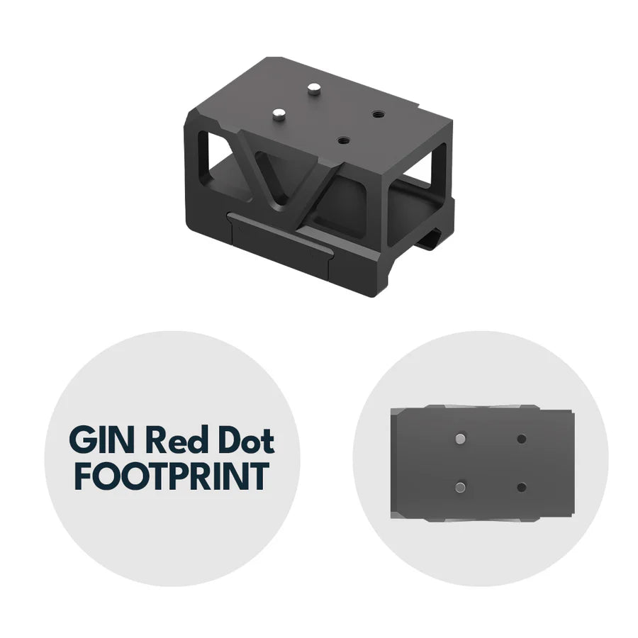 Picatinny kolimatora stiprinājums ar paaugstinājumu [32 mm] | C-More RTS footprint