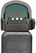 CZ P-10 Optics Ready daļēji regulējami mehāniskie tēmēkļi | ar luminiscējošiem punktiem