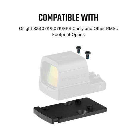 Footprint adapteris | no Trijicon RMR uz Shield RMSc & K-series footprint
