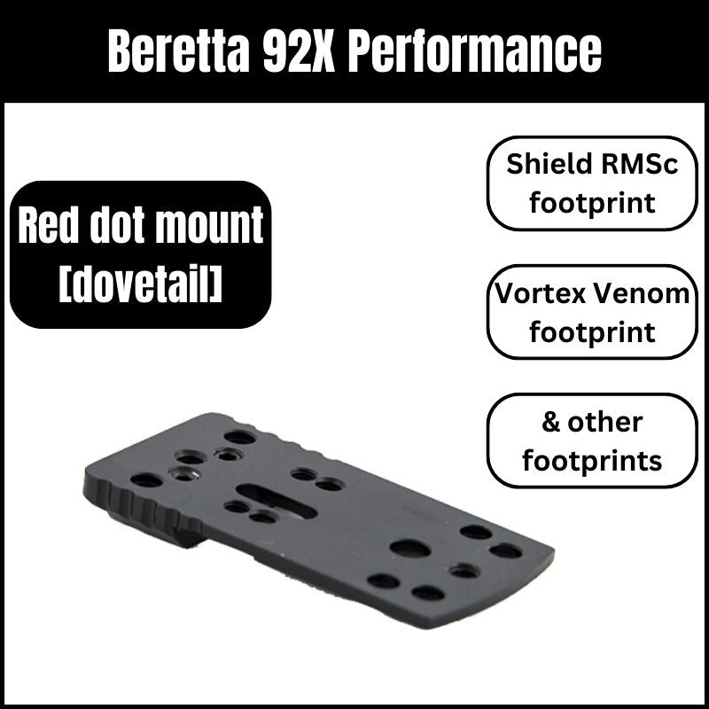 Beretta 92X Performance sarkanā punkta stiprinājums universāls | A tipa