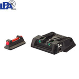 Walther Q4 SF OR & Q5 Match SF regulējams mehānisko tēmēkļu komplekts ar šķiedru optiku LPA