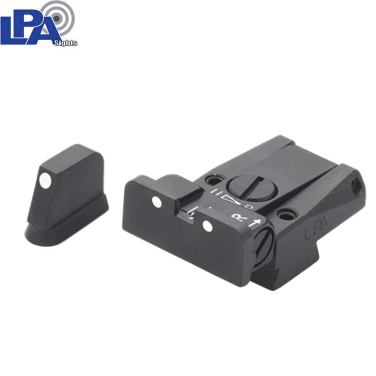 CZ 75 [75B 75 SP-01 P-01] regulējami mehāniskie tēmēkļi | ar baltiem punktiem