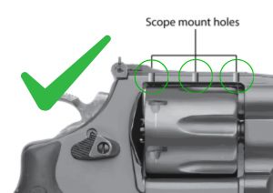 S&W revolver [686, 629, 19, 66, 586 & other] adjustable sight set [silver; spring-front sight] | fiber optic