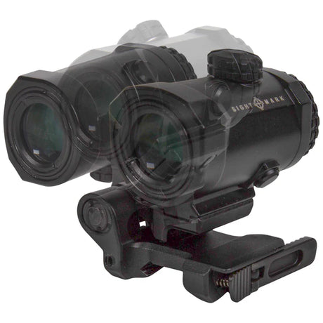 Sightmark XTM-3 3x palielinātājs ar LQD atmetamu uz sānu kolimatora stiprinājumu