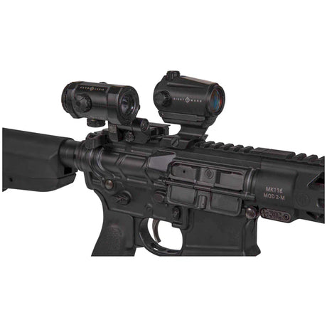 Sightmark XTM-3 3x palielinātājs ar LQD atmetamu uz sānu kolimatora stiprinājumu