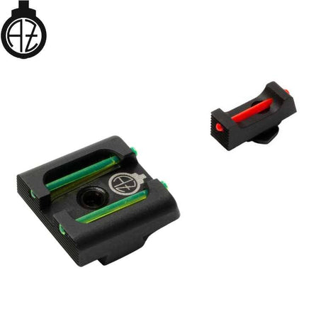 Mehāniskie tēmēkļi for Glock [G17 G19 G26 & other] with fiber optics | type B