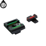 Springfield [XD,XDM] & HS Produkt [XDM HS-9 SF19] mehāniskie tēmēkļi ar šķiedru optiku | tips B