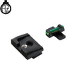 Springfield [XD,XDM] & HS Produkt [XDM, HS-9, SF19] mehāniskie tēmēkļi ar šķiedru optiku | tips A