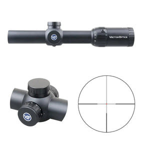 Vector Optics Constantine 1-10x24 Fiber Center Dot šautenes tēmeklis Vector Optics