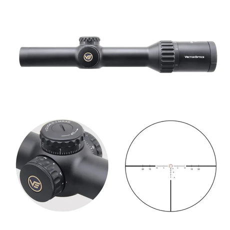 Vector Optics Continental x8 1-8x24 ED Tactical šaujamieroča tēmēklis Vector Optics
