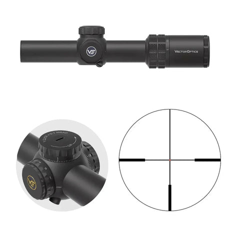 Vector Optics Grizzly 1-6x24i HD Fiber šautenes tēmēklis Vector Optics