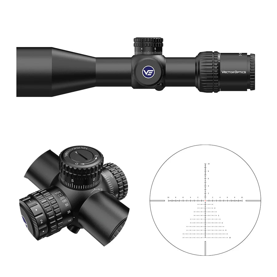 Vector Optics Veyron 3-12x44IR SFP kompakts šautenes tēmeklis 