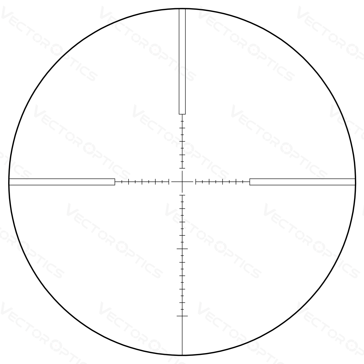 Vector Optics Veyron 3-12x44 SFP kompakts šautenes tēmeklis 