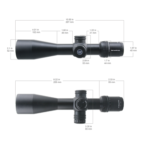 Vector Optics Veyron 4-16x44 IR First Focal Plane Illuminated šautenes tēmēklis