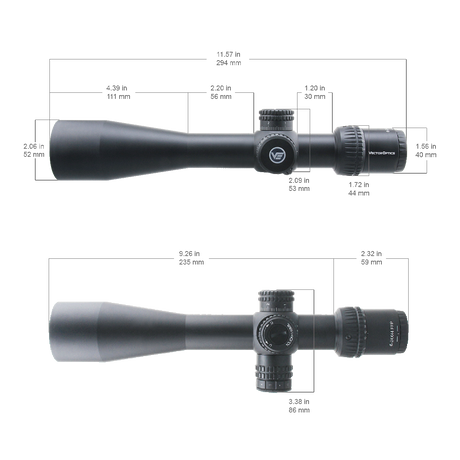 Vector Optics Veyron 6-24x44 IR First Focal Plane Illuminated šautenes tēmēklis