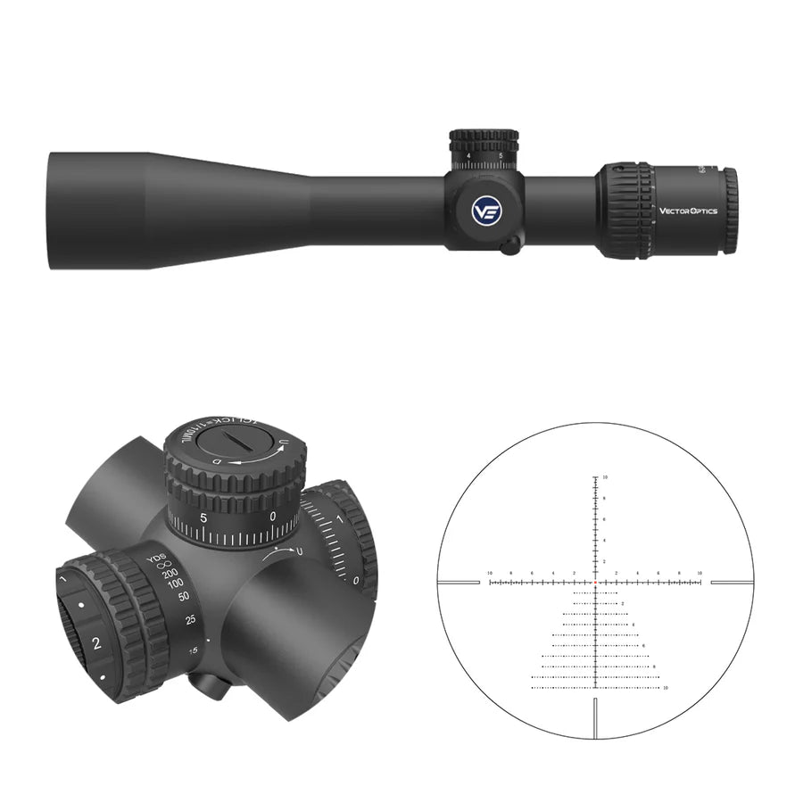 Vector Optics Veyron 6-24x44IR SFP kompakts šautenes tēmeklis 