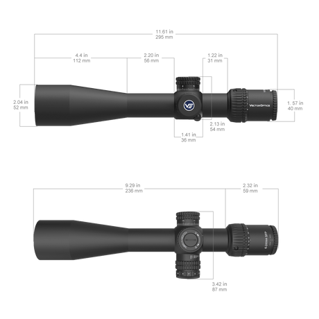 Vector Optics Veyron 6-24x44IR SFP kompakts šautenes tēmeklis