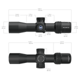 Vector Optics Veyron 2-8x32IR kompakts šautenes tēmeklis 