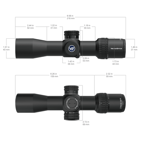 Vector Optics Veyron 2-8x32IR kompakts šautenes tēmēklis