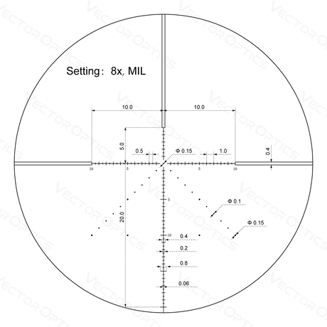 Vector Optics Veyron 2-8x32IR kompakts šautenes tēmēklis