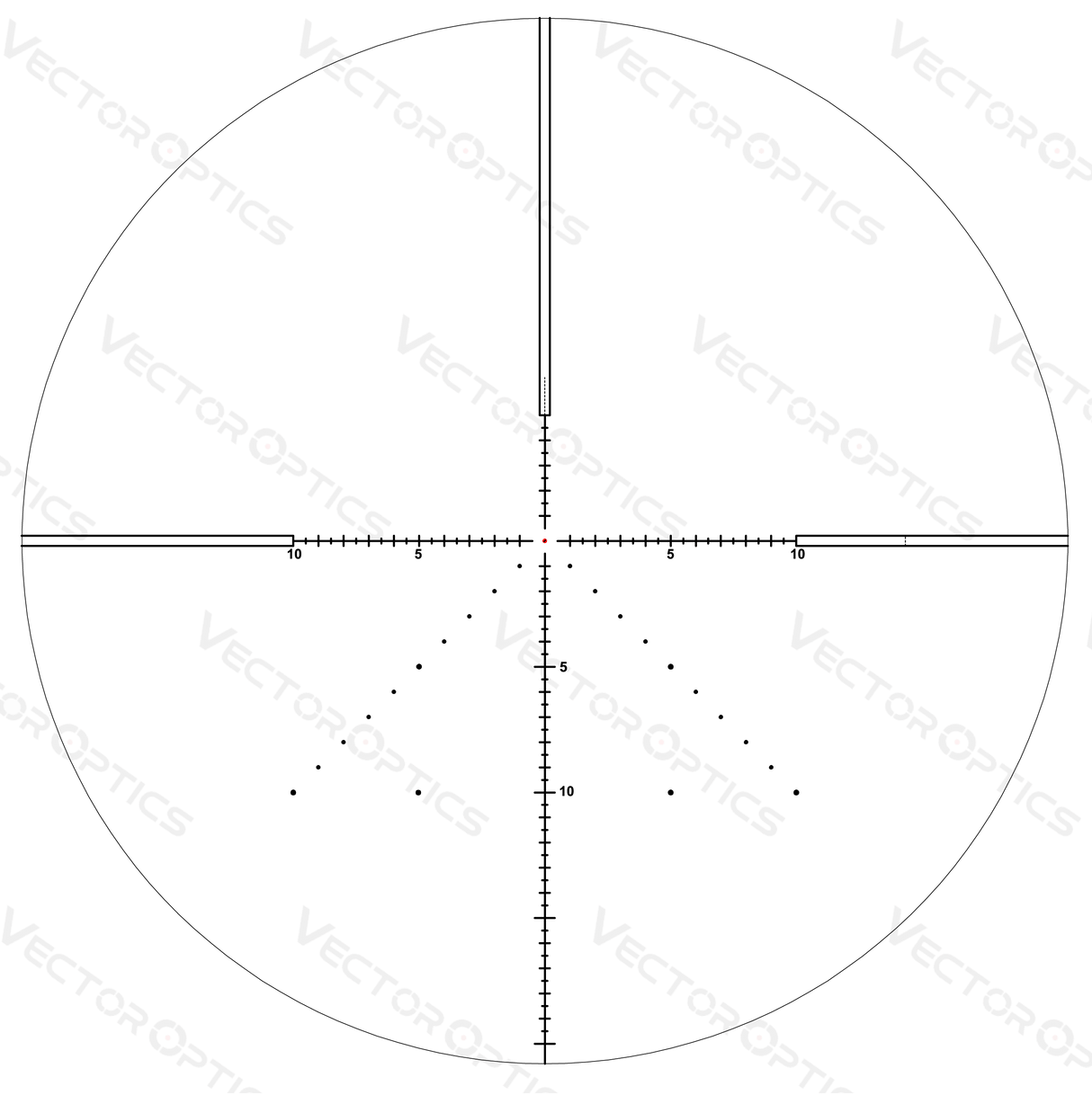 Vector Optics Veyron 4-16x44 IR Pirmās fokusa plaknes apgaismots šautenes tēmeklis 