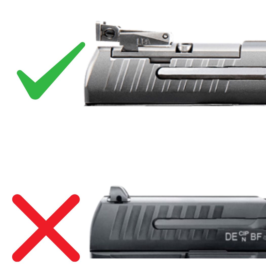 Walther PPQ [Q4 & Q5] Optics Ready plāksne | tips A [RMSc, DPP, Docter pēdas] 