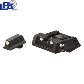 Walther Q4 SF OR & Q5 Match SF regulējami mehāniskie tēmēkļi | ar baltiem punktiem