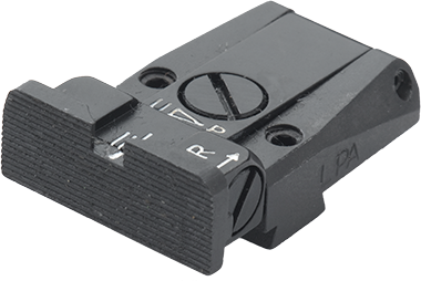 Walther Q5 Match SF, Q4 SF OR pilnībā regulējams aizmugurējais tēmeklis | rievots 