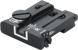 Browning Hi-Power Vigilante regulējams aizmugurējais tēmēklis | baltas līnijas