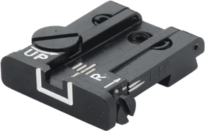 Browning Hi-Power Vigilante regulējams aizmugurējais tēmēklis | baltas līnijas