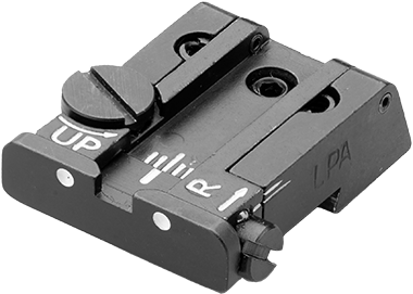 CZ P-10 fully adjustable aizmugurējais tēmēklis | white dots