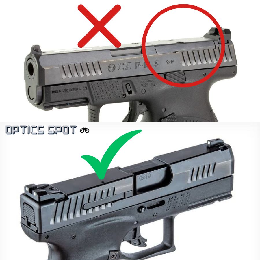 CZ P-10 [P-10C P-10F P-10S] kolimatora stiprinājums | Shield RMSc footprint