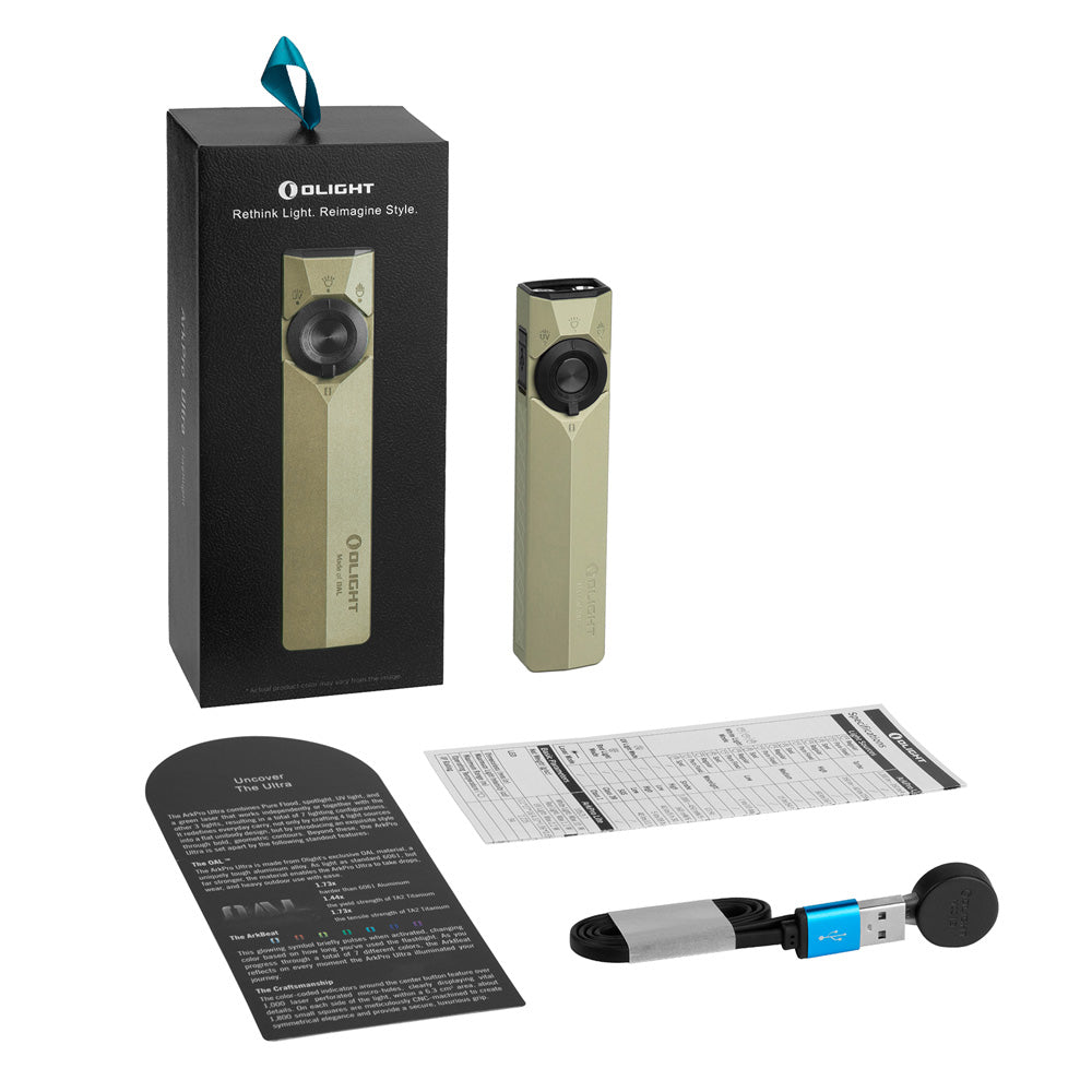 Olight ArkPro Ultra | plakans 4-in-1 EDC lukturis | 1.700 lm - Olive Green