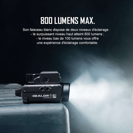 Olight Baldr S | pistoles lukturis ar lāzeru | 800 lm