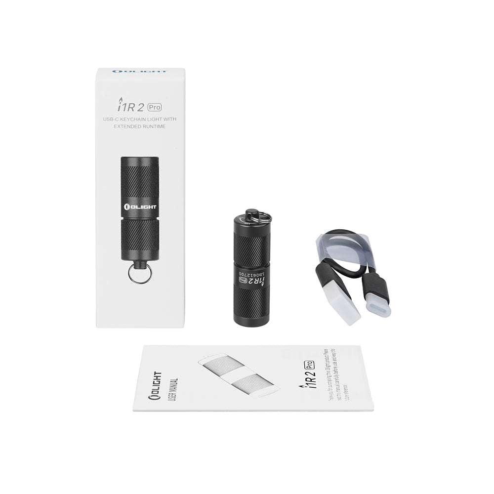 Olight i1R 2 Pro | uzlādējams atslēgu piekariņa lukturis | 180 lm - Melns
