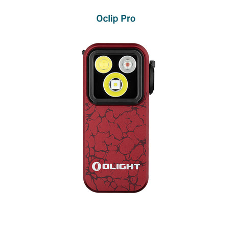 Olight Oclip Pro | daudzfunkcionāls klipša lukturis | 500 lm - Molten Lava