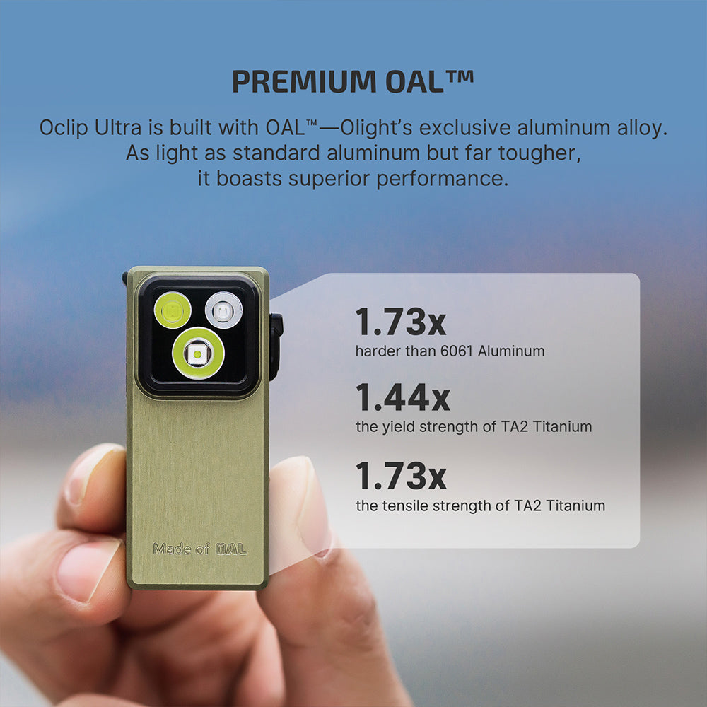 Olight Oclip Ultra | 3-in-1 piespraužams EDC lukturis | 530 lm - Olive Green
