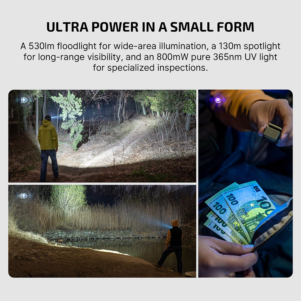 Olight Oclip Ultra | 3-in-1 piespraužams EDC lukturis | 530 lm - Olive Green