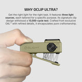 Olight Oclip Ultra | 3-in-1 piespraužams EDC lukturis | 530 lm - Olive Green