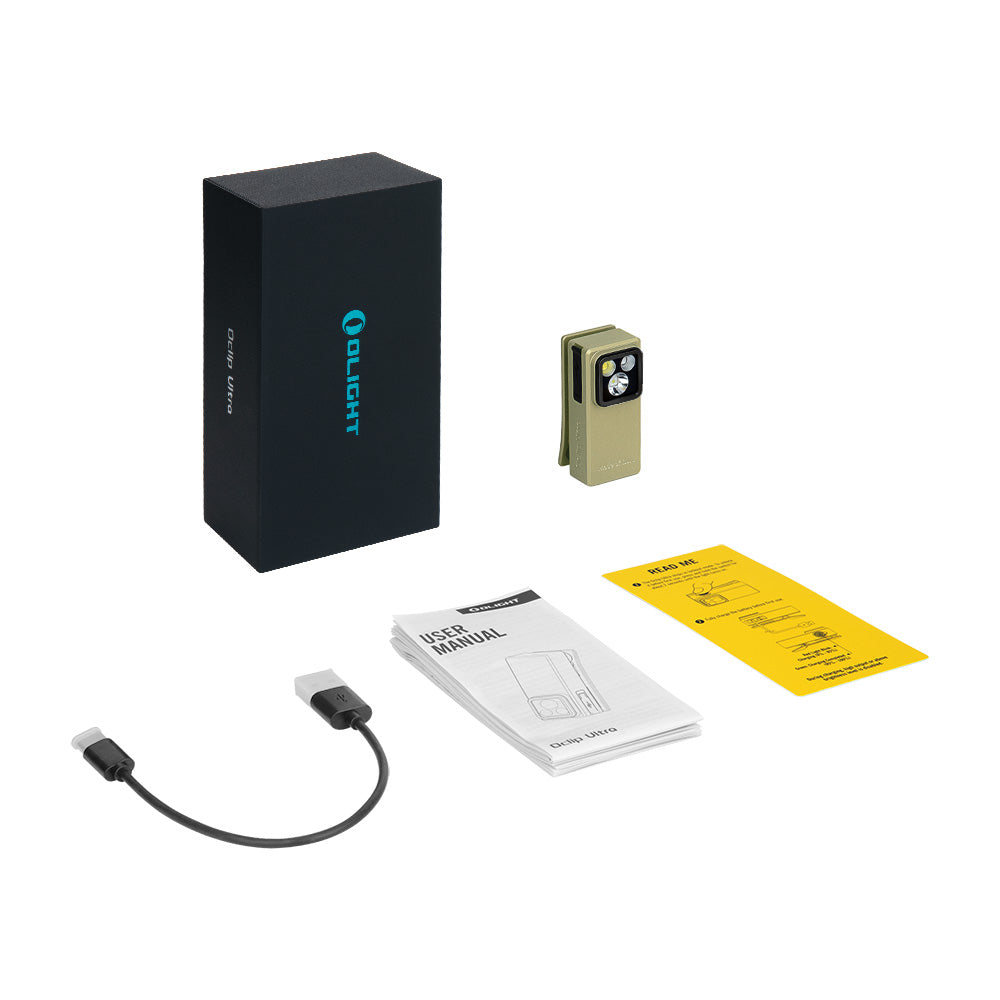 Olight Oclip Ultra | 3-in-1 piespraužams EDC lukturis | 530 lm - Olive Green