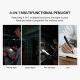 Olight O’Pen 3 | daudzfunkcionāls pildspalvas lukturis | 120 lm + zaļš lāzers - Black