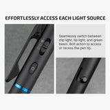 Olight O’Pen 3 | daudzfunkcionāls pildspalvas lukturis | 120 lm + zaļš lāzers - Black